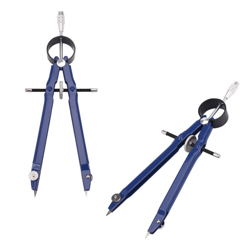 2 Pack Drafting Compass with Lock Math Bow Compass Drawing Metal 1
