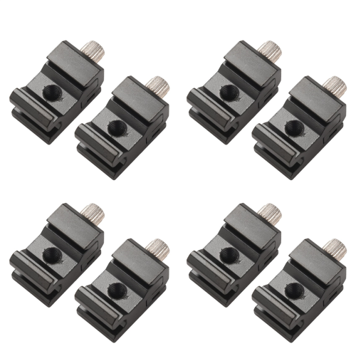 2 Pack Cold Shoe Bracket Adjustable Metal Cold Shoe Adapter Mount