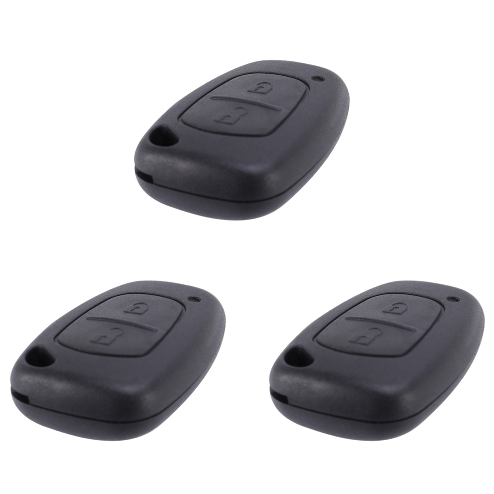 2 Button Key Case For Movano/Vivaro Trafic Black 4713272673969