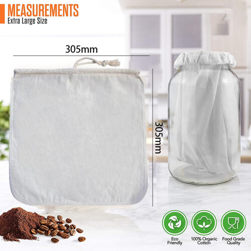 2 Pack Organic Reusable Cold Filters Bag 2