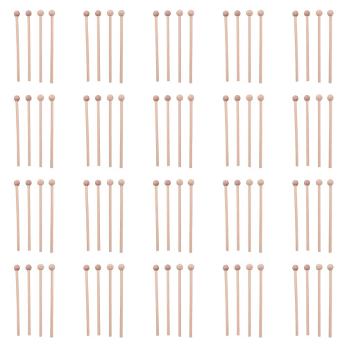 2 Pair Wood Mallets Percussion Sticks for Energy Chime, Xylophone