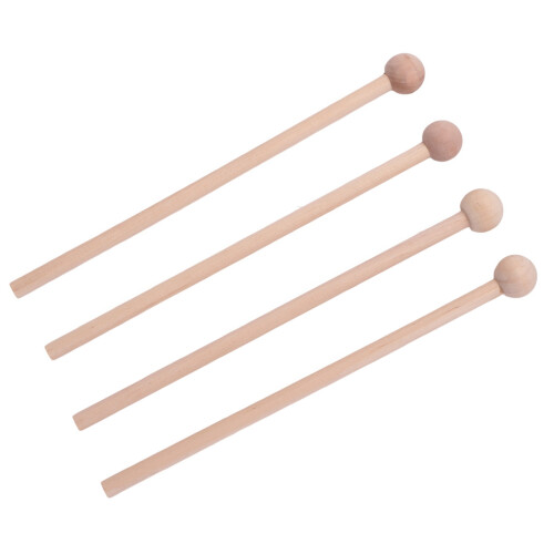 2 Pair Wood Mallets Percussion Sticks for Energy Chime, Xylophone 1