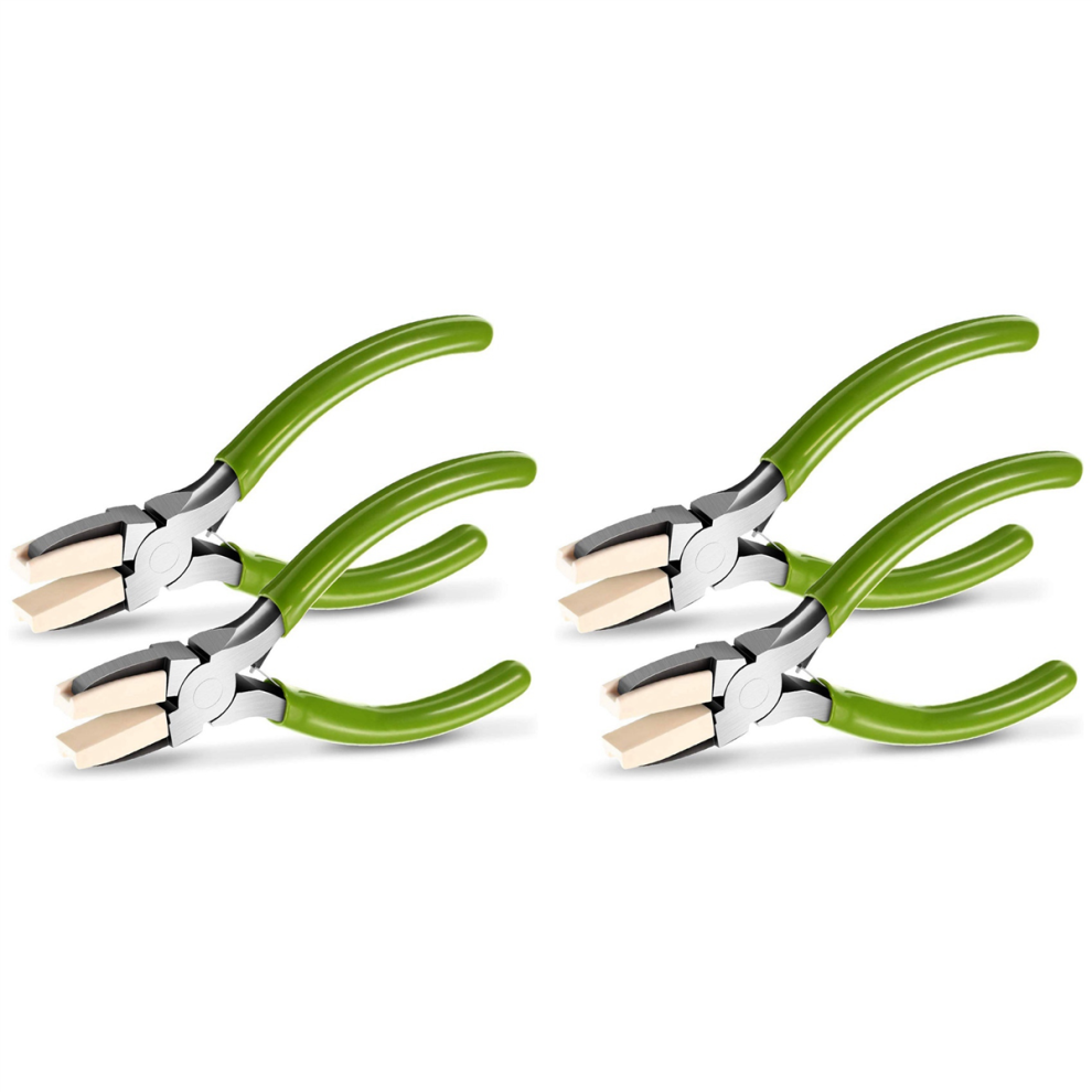 2 Packs Nose Pliers Double Nylon Jaw Pliers Carbon Steel Diy Tools 4713272680097