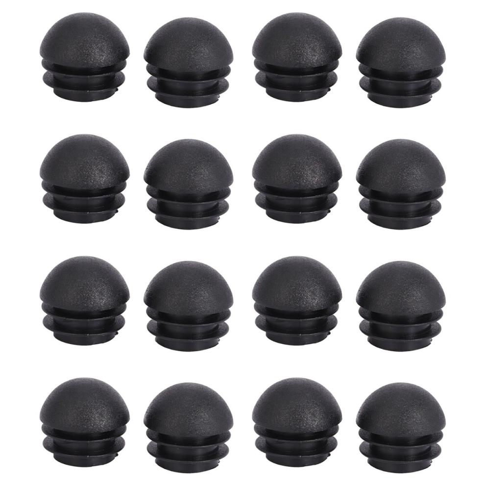 2 Pcs 25Mm Dia Plastic Round Tube Inserts End Blanking Caps Black 4713272681896
