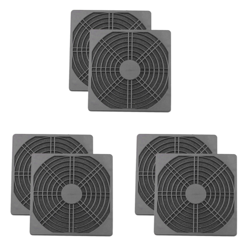 2 Pcs ABS Computer Ventilator Grill 120mm Fan Filter Fan Mesh Cover