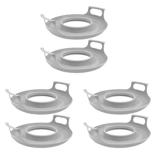 2 Pack Microwave Bowl Holder with Handles - Microwave Cool Plate