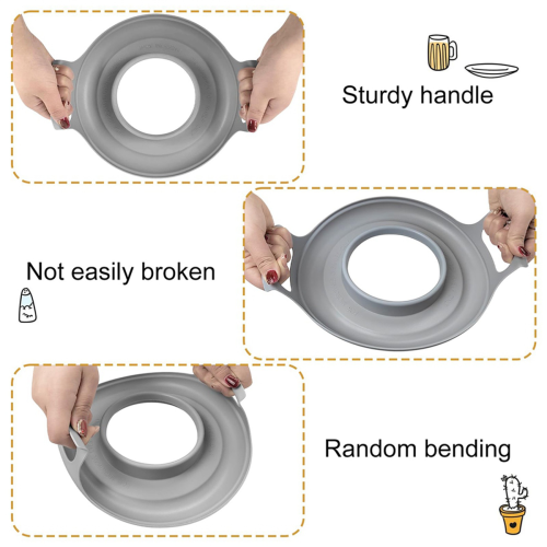 2 Pack Microwave Bowl Holder with Handles - Microwave Cool Plate 2