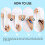 2 Pack Silicone Reminder Bracelet Write On Memo,White 5