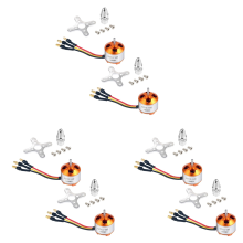 2 Pcs 2212 1400KV Brushless Outrunner Motor 10T for RC Aircraft