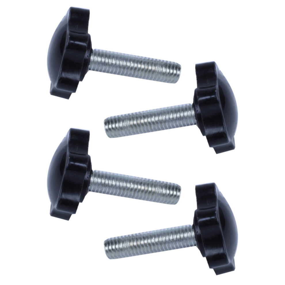 2 Pcs M8 x 30mm Male Thread 32mm Star Head Clamping Knob Black-image-OPC-PJ2WP7B-NEW