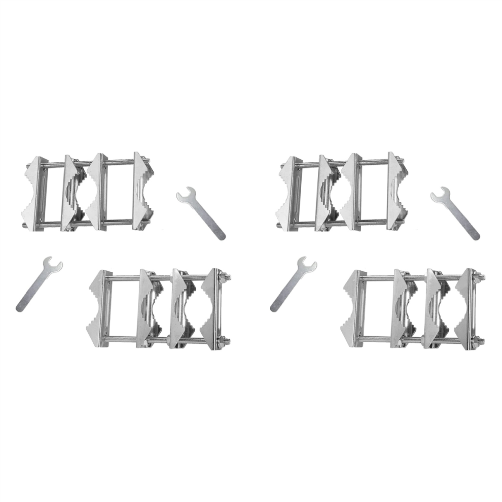 2 Pcs Double Antenna Mast Clamp With Bolts Mast To Mast Clamp 4713272664509