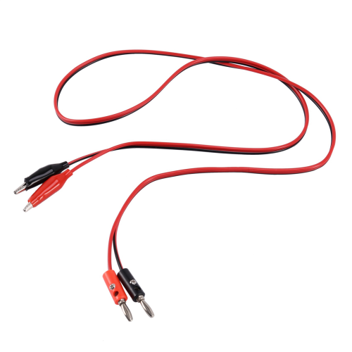 2 Pcs Red Black Banana Plugs to Alligator Clips Probe Test Cable 1M 1