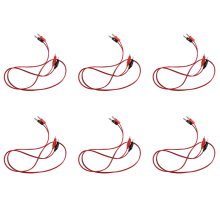 2 Pcs Red Black Banana Plugs to Alligator Clips Probe Test Cable 1M