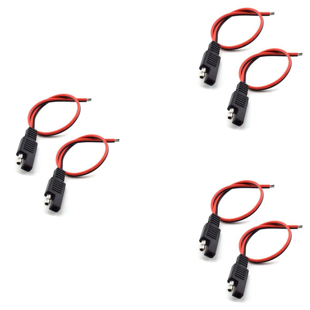 2 Pcs Sae Extension Cable 10A Solar Battery Panel Sae Wire 1Ft/30Cm 4713272667616