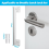 2 Pcs Door Latch Guard Plate Outswing Angle Latch Protector 11Inch 4