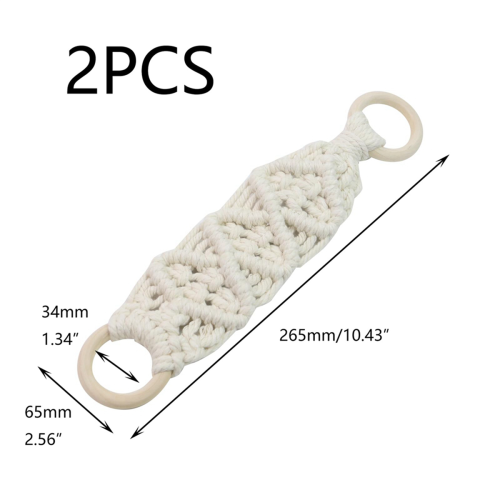 2 PCS Hanging Kitchen Towels Ring Crochet Hanging Dish Towel 2