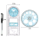 2 Pcs Multifunctional Geometric Ruler Plastic Circle Drawing Tool 2
