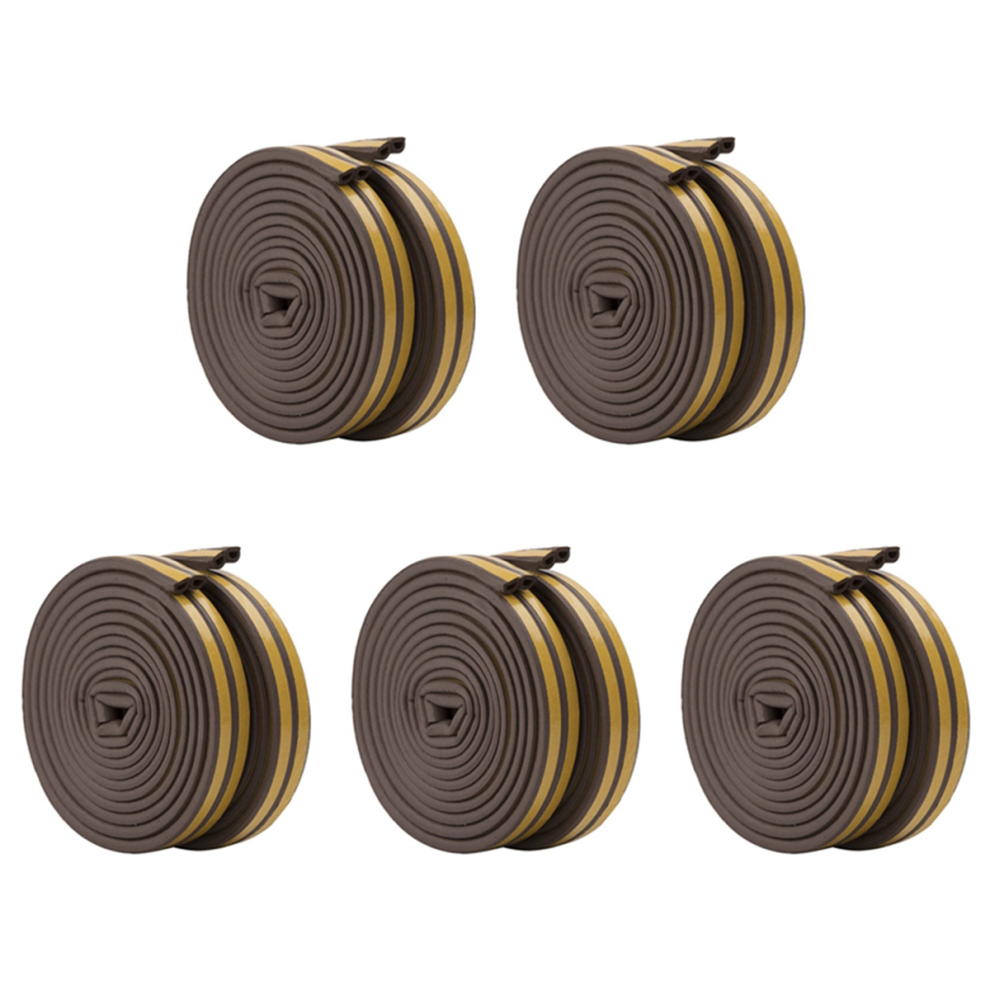 2 Roll EVA Seal Strip Foam Tape D Type 10M Doors Seal Strips