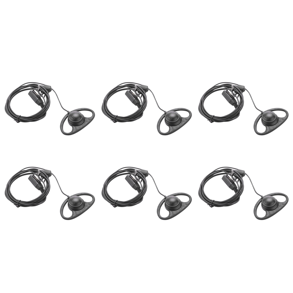 2 Pin Advanced D Shape Clip-Ear Ptt Headset Earpiece Mic 4713272670180
