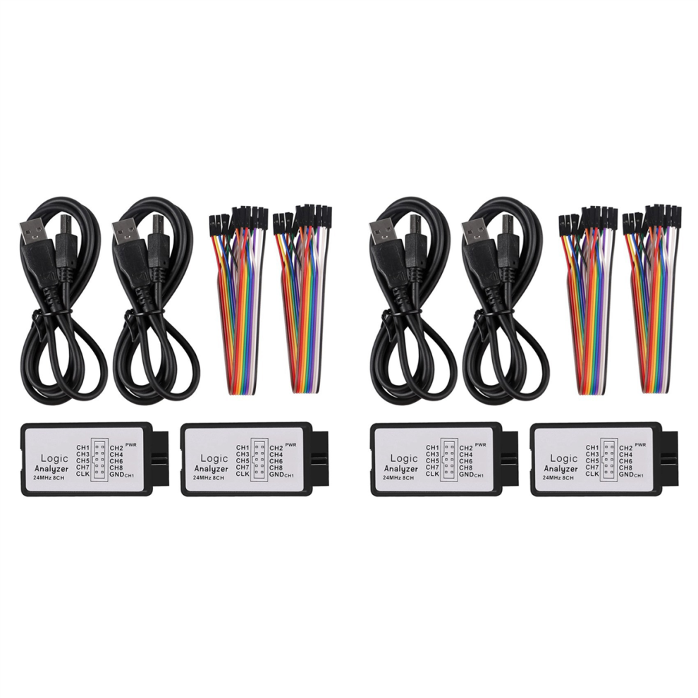 2 Sets Usb 24Mhz 8 Channel 24M/Seconds Logic Analyzer For Arm Fpga 4713272672610