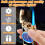 Lighter with Clock, Windproof Lighter Gas Refillable, Windproof Jet Lighter, Adjustable Inflatable Lighter with Gift Box for Men and Father Gift 3