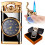 Lighter with Clock, Windproof Lighter Gas Refillable, Windproof Jet Lighter, Adjustable Inflatable Lighter with Gift Box for Men and Father Gift 1