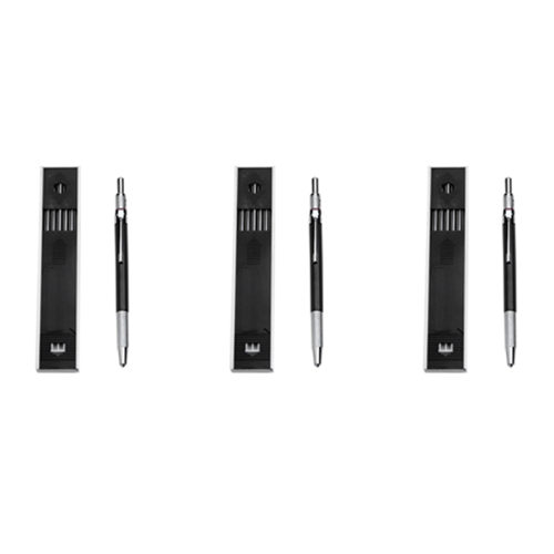 2.0mm Mechanical Pencil for Art Sketching with 12 Pcs Refill - Black