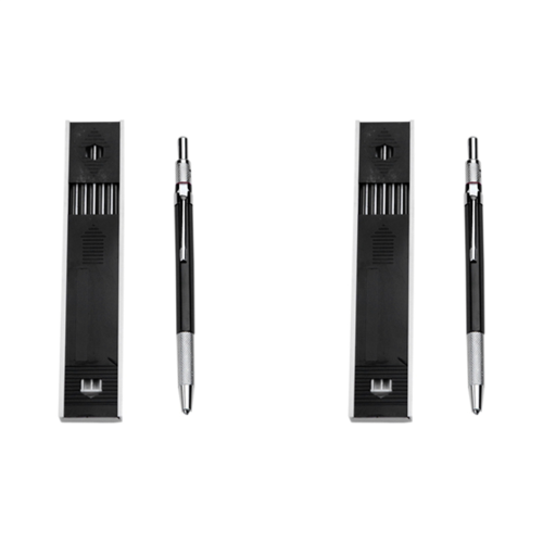 2.0mm Mechanical Pencil for Art Sketching with 12 Pcs Refill - Black