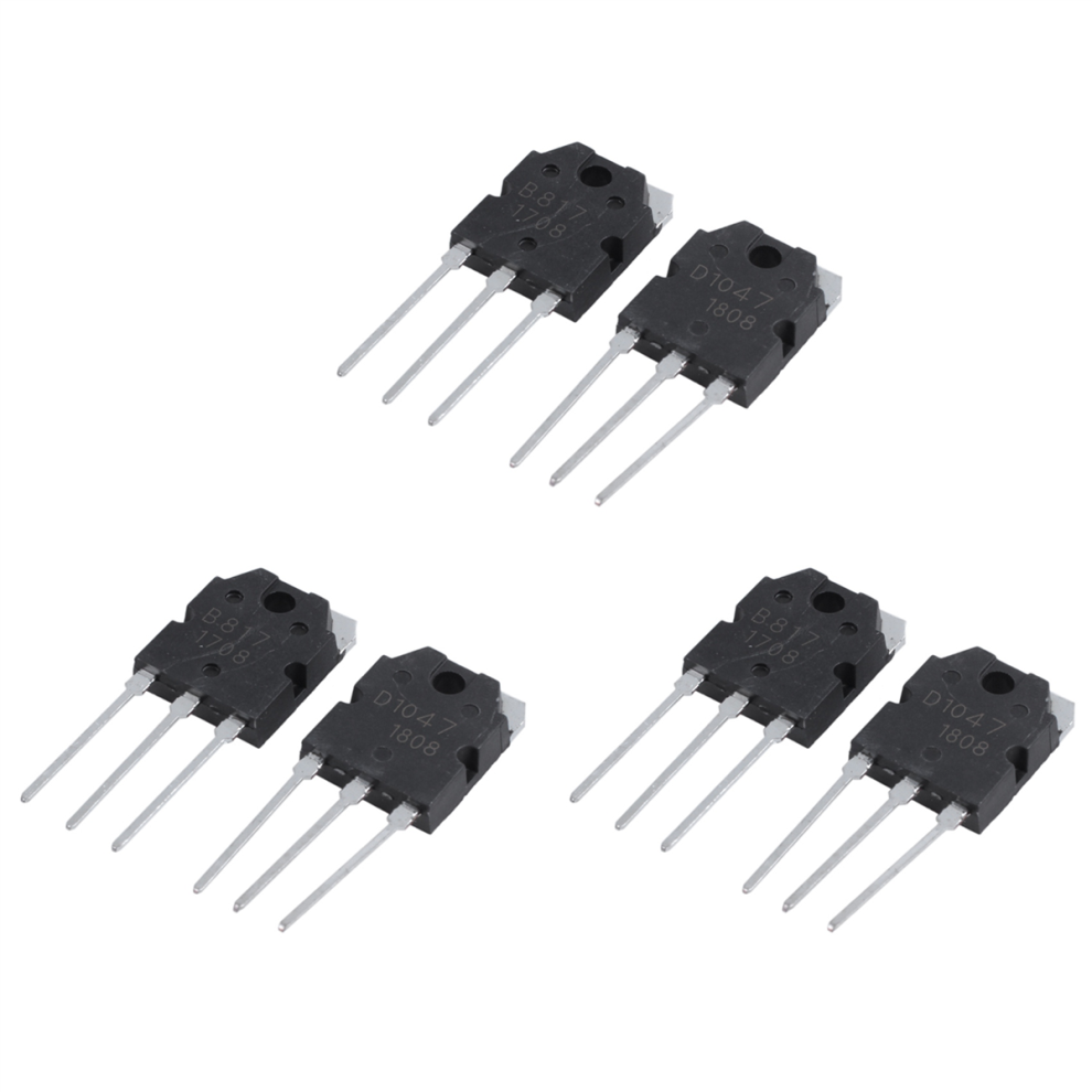 2 Transistores De Silicona - D1047 + B817, 200V, 12A 4713272693271