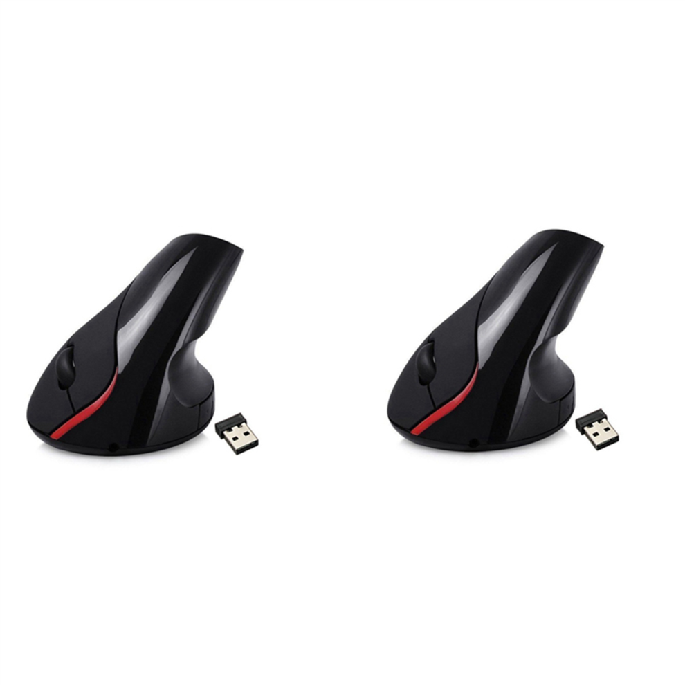 2.4 Ghz Vertical Ergonomic Optical 5D 2400Dpi Gaming Mouse Black 4713272695718