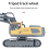 2.4G Wireless RC Excavator Remote Control 3