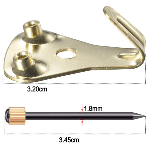20 Pack 50 Lbs Picture Frame Hangers Hooks with Nails, Hanging Kit 1