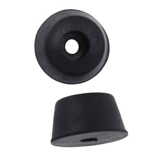 20 Pcs 21 x 12 mm Conical Recessed Foot Feet Rubber Buffer 1