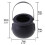 20 Pcs Candy Kettles Witch Skeleton Cauldron Holder Pot with Handle 7