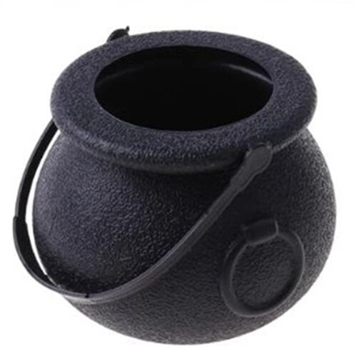 20 Pcs Candy Kettles Witch Skeleton Cauldron Holder Pot with Handle 1