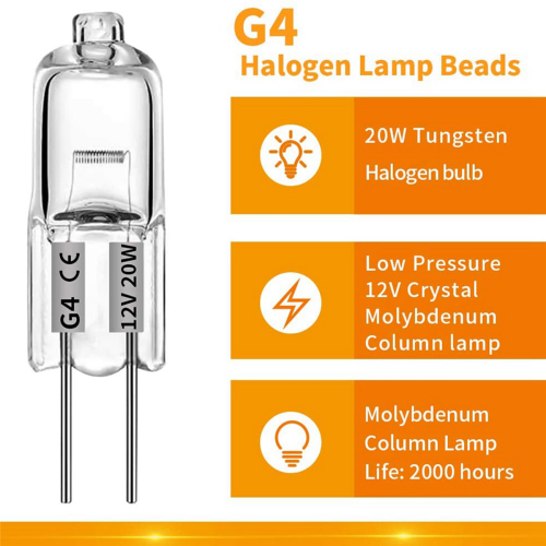 20 Pcs G4 Halogen Bulbs,20W 12V Halogen Light Bulbs 1