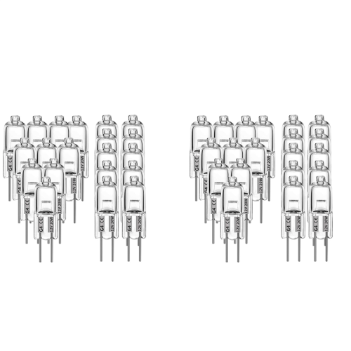 20 Pcs G4 Halogen Bulbs,20W 12V Halogen Light Bulbs