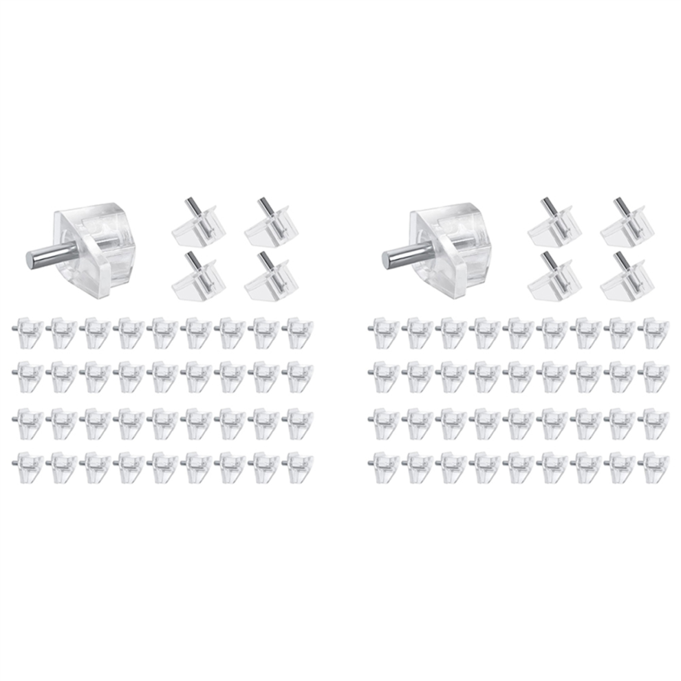20 Pcs 3 Mm Shelf Pins Clear Support Pegs For Kitchen Furniture 4713272699099