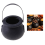20 Pcs Candy Kettles Witch Skeleton Cauldron Holder Pot with Handle 5