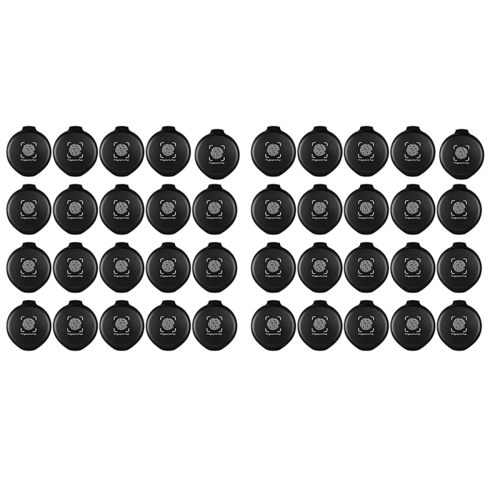 20 Pcs Fingerprint Fingerprint Ink Pad Mini Black Stamp Ink Pad