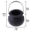 20 Pcs Candy Kettles Witch Skeleton Cauldron Holder Pot with Handle 4