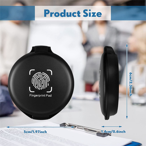 20 Pcs Fingerprint Fingerprint Ink Pad Mini Black Stamp Ink Pad 1