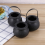 20 Pcs Candy Kettles Witch Skeleton Cauldron Holder Pot with Handle 3