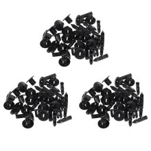20 Pcs 7mm Hole Plastic Push Screw Rivet Fairing Panel Fixings Clips