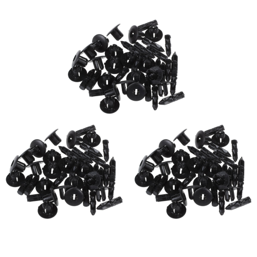 20 Pcs 7mm Hole Plastic Push Screw Rivet Fairing Panel Fixings Clips