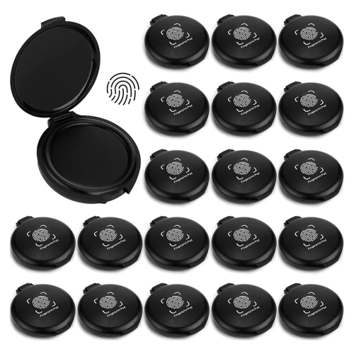 20 Pcs Fingerprint Fingerprint Ink Pad Mini Black Stamp Ink Pad 2