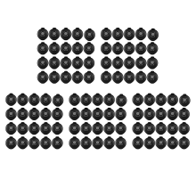 20 Pcs Fingerprint Fingerprint Ink Pad Mini Black Stamp Ink Pad