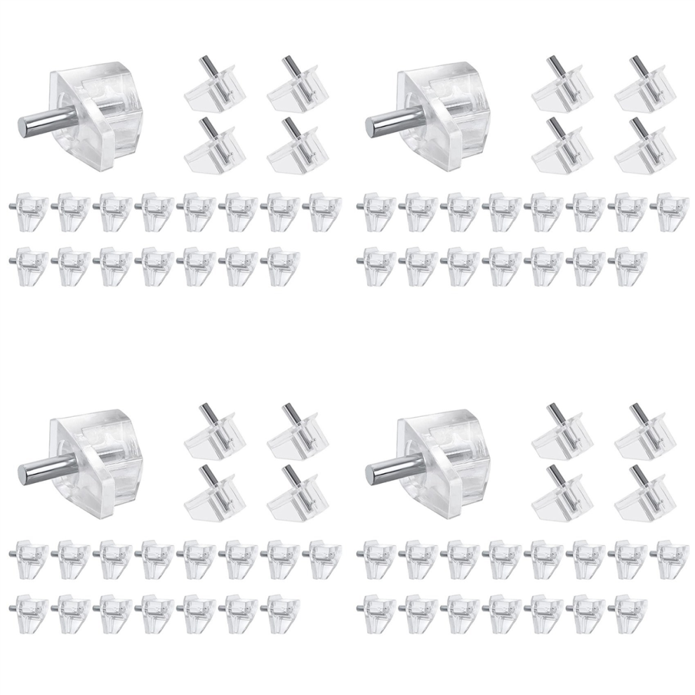 20 Pcs 3 Mm Shelf Pins Clear Support Pegs For Kitchen Furniture 4713272699075