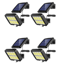 2000 Lumen 160 LEDs Solar Wall Lights IP65 Waterproof Wired Motion