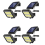 2000 Lumen 160 LEDs Solar Wall Lights IP65 Waterproof Wired Motion 1